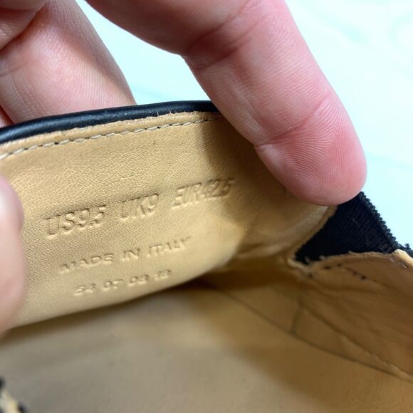 GREATS BROOKLYN MADE IN ITALY SLIP ON LEATHER SHOES US 8 - Picture 9 of 10
